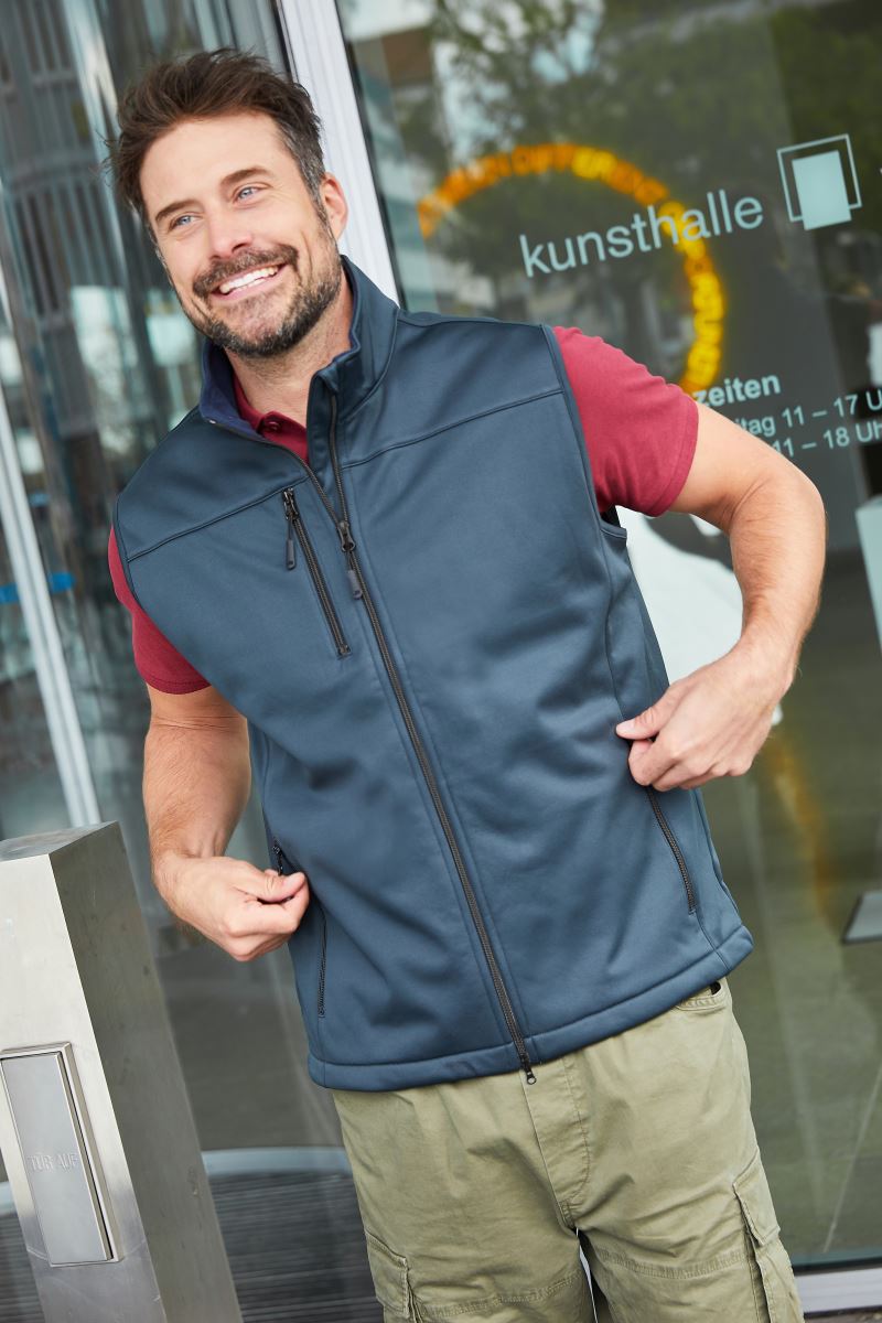 Herren 3-Lagen Softshell Gilet Daiber | JN 1170