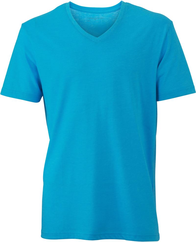 Herren V-Ausschnitt Melange T-Shirt Daiber | JN 974