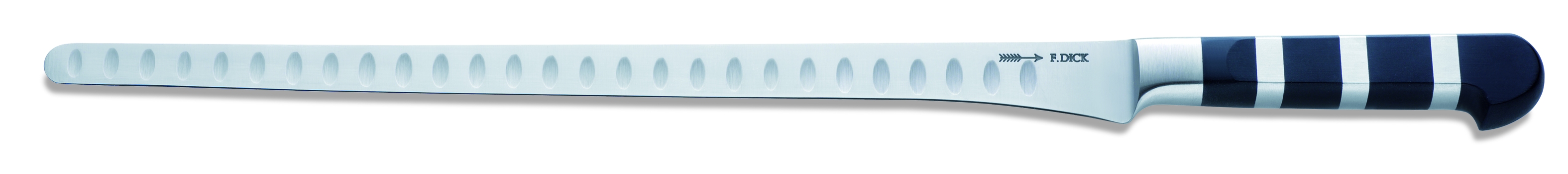 Lachsmesser mit Kullenschliff 32 cm, flexibel