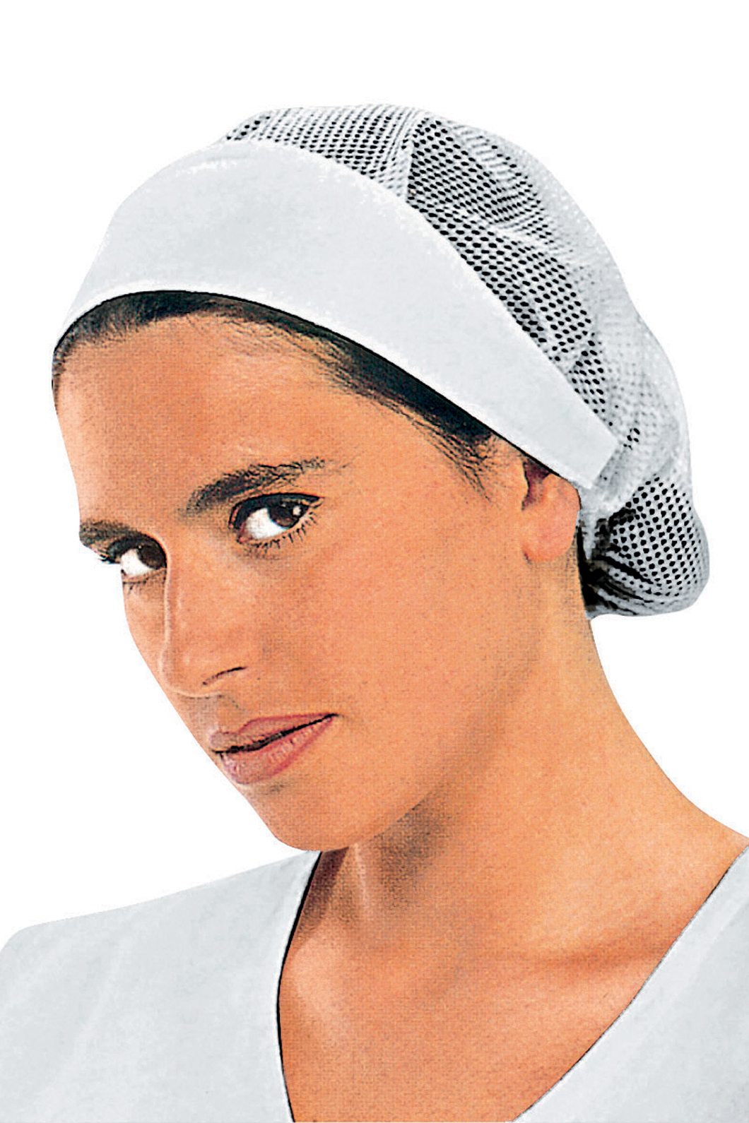 Haube Donna C/Rete Bianco