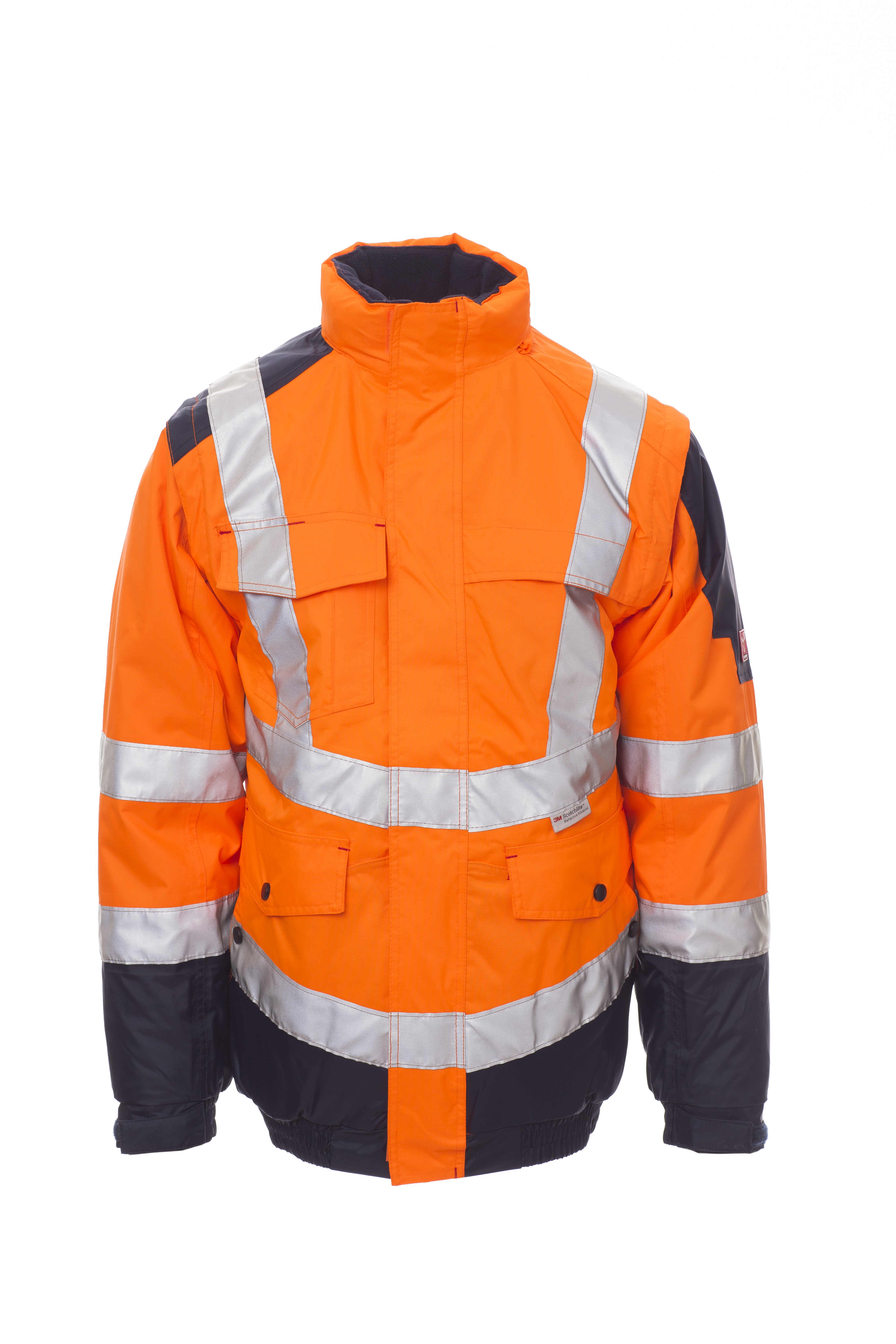 arancione fluo/blu navy