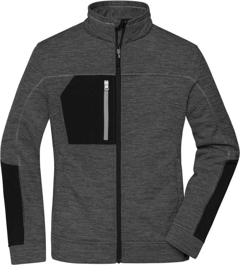 black melange/black/silver