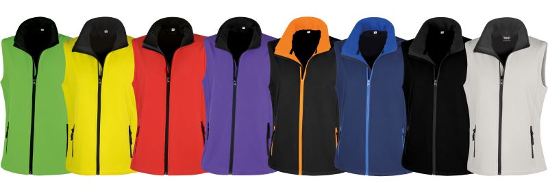 Damen 2-Lagen Softshell Gilet "Printable" Result Recycled | R 232F