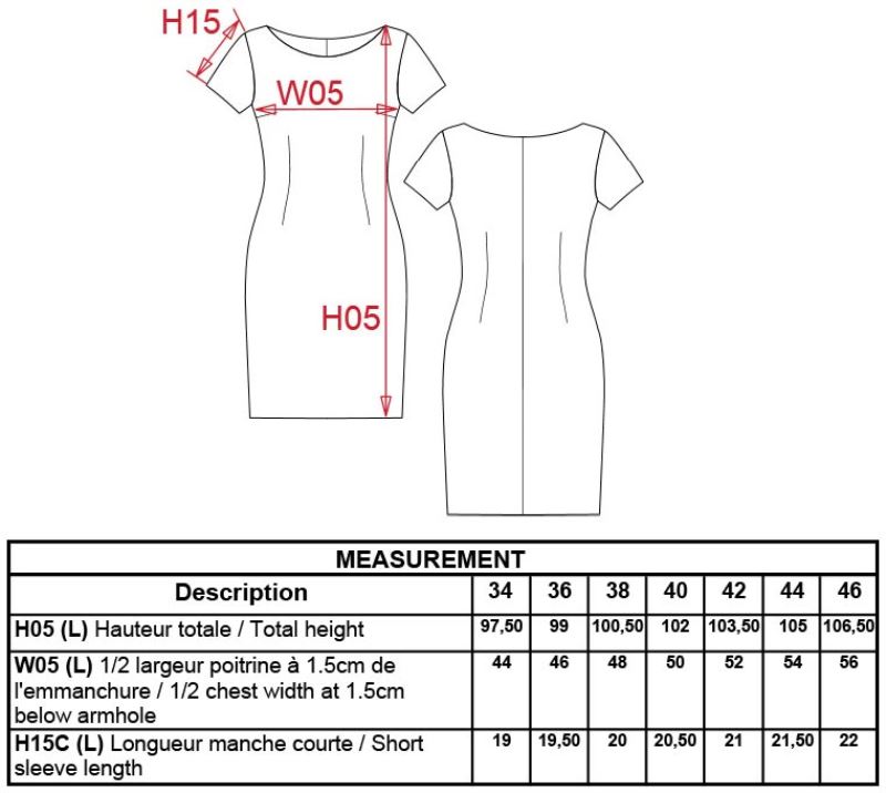 Kleid kurzarm Kariban | K 500
