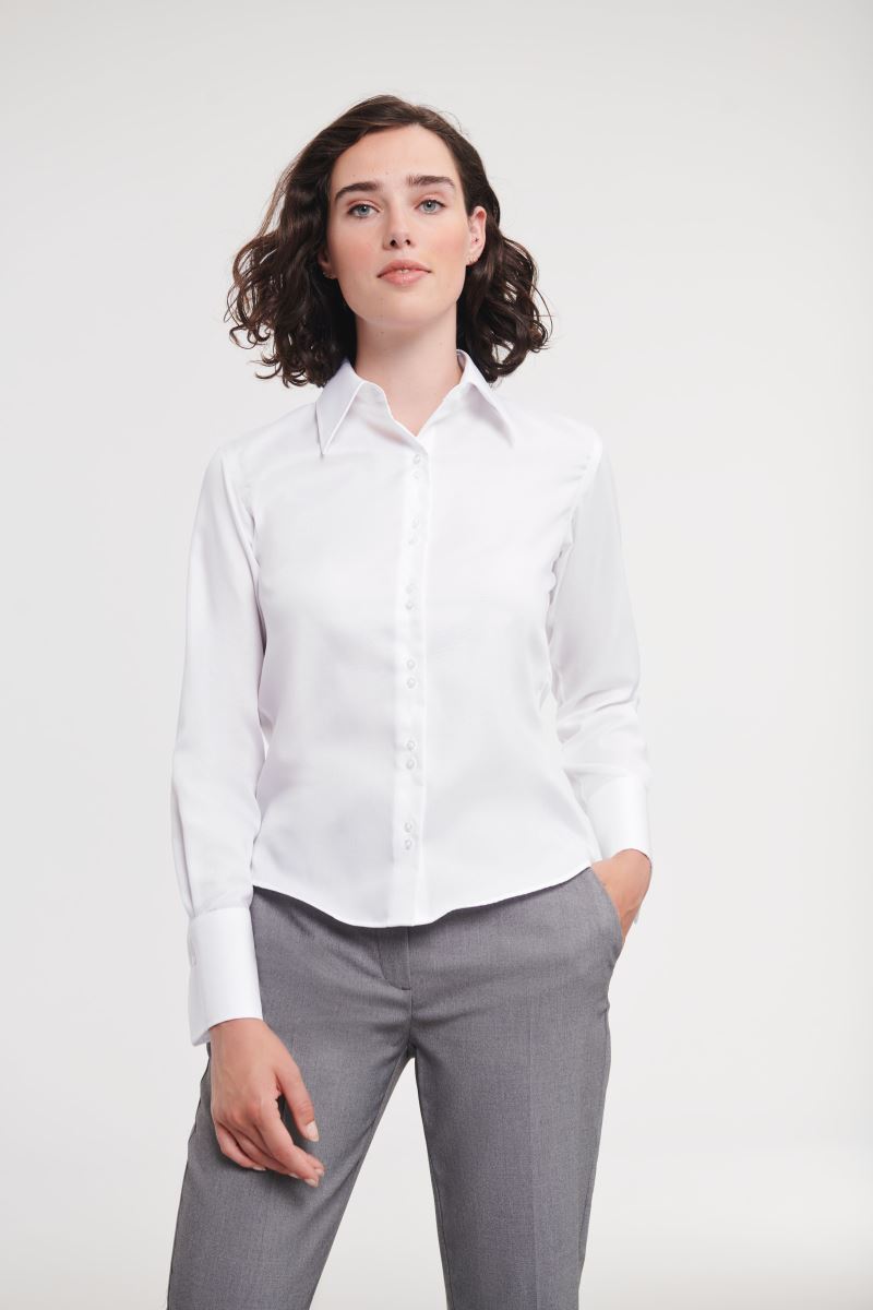 Bluse langarm bügelfrei Russell Athletic | 956F