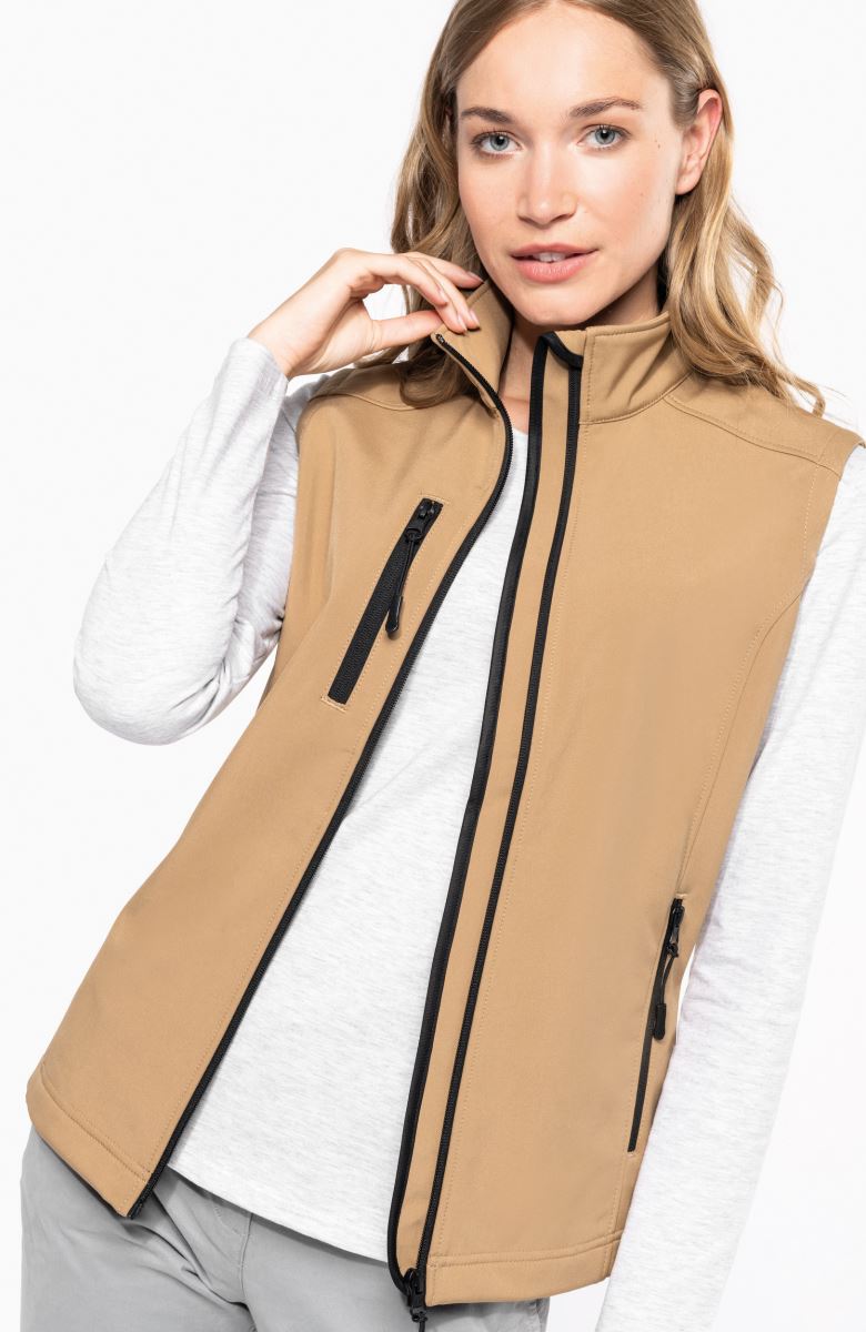 Damen 3-Lagen Softshell Gilet Kariban | K 404