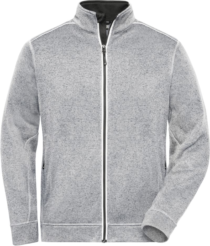 Herren Workwear Strickfleece Jacke - Solid Daiber | JN 898