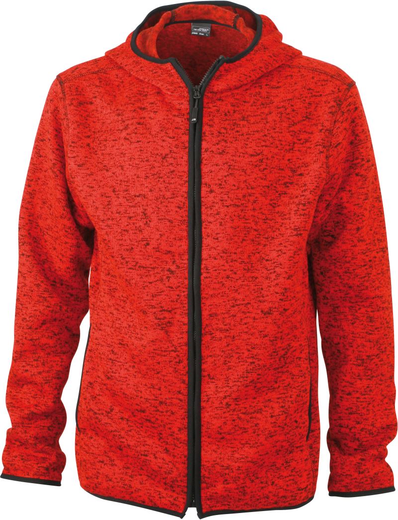Herren Strickfleece Kapuzenjacke Daiber | JN 589