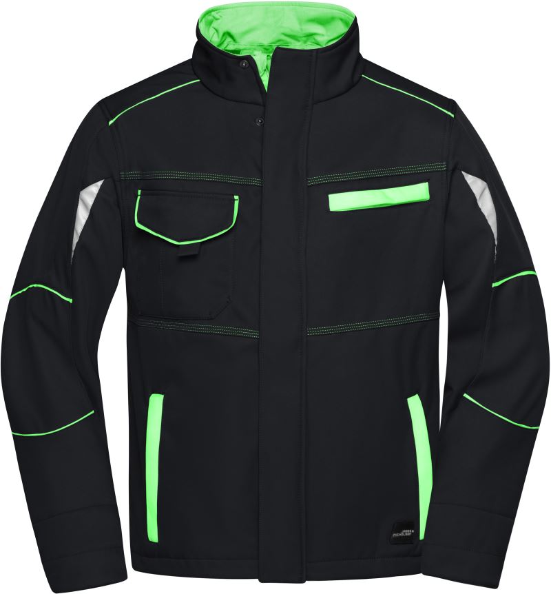 black/lime green