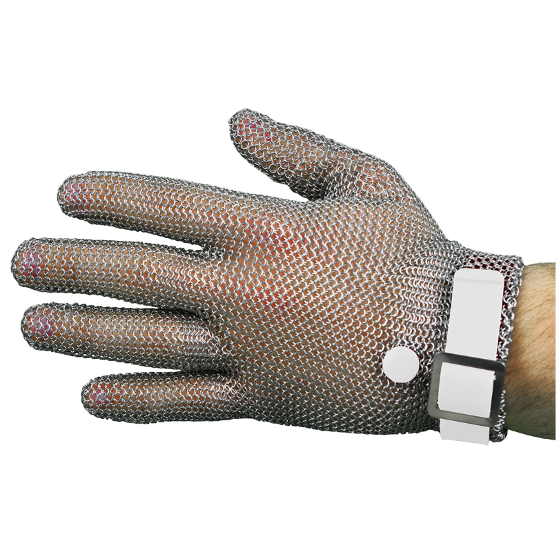 Kettenhandschuh S Weiss Inox