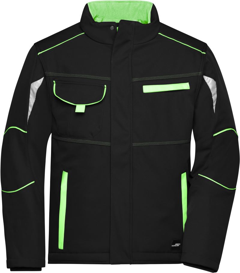 black/lime green