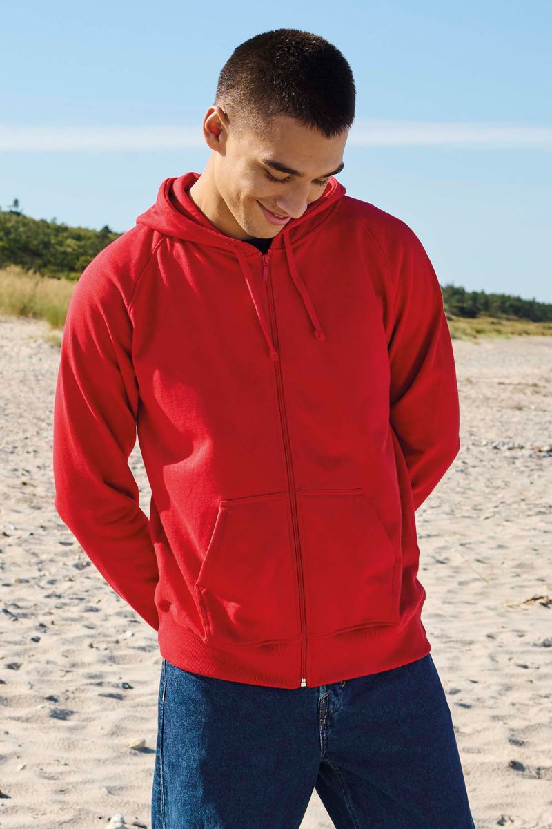 Herren Bio Kapuzen Sweatjacke Neutral | O 63301
