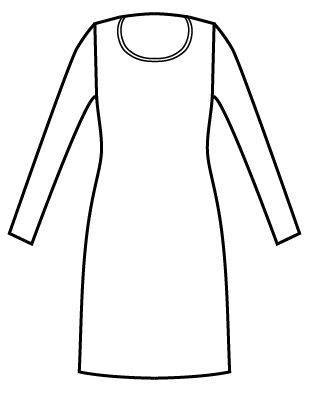 Kleid Sidney Jersey Milano Blu