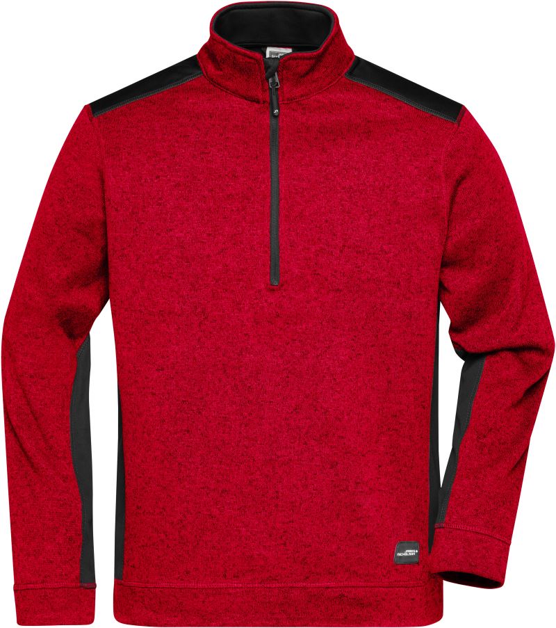 red melange/black