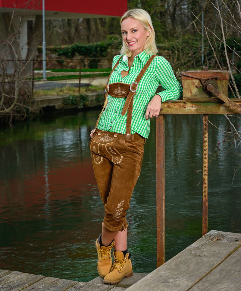 Damen Lederhose lang Leather Trousers long/women