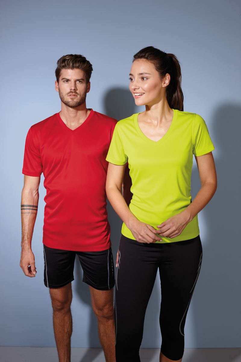 Damen V-Ausschnitt Sport T-Shirt Daiber | JN 735
