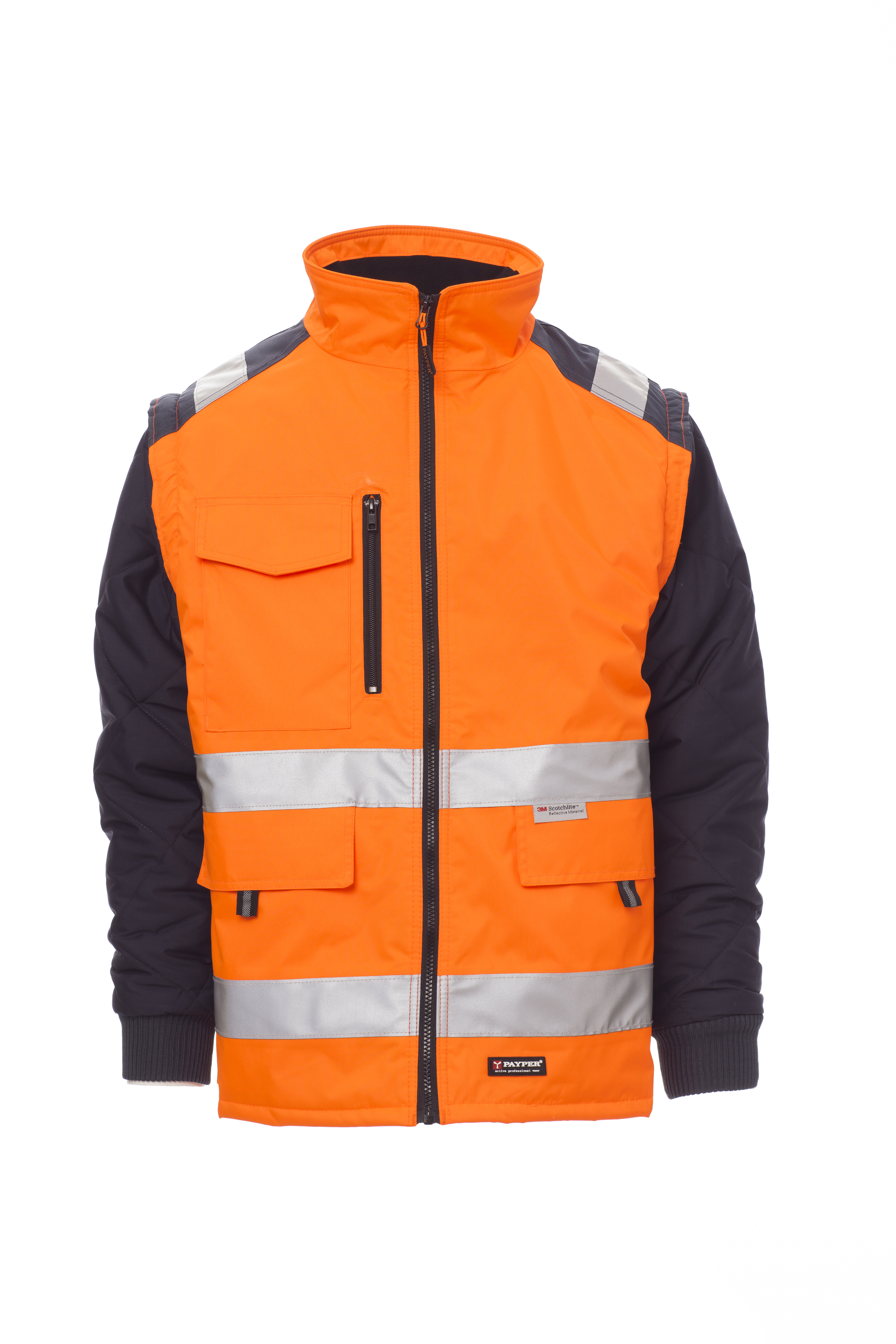 arancione fluo/blu navy