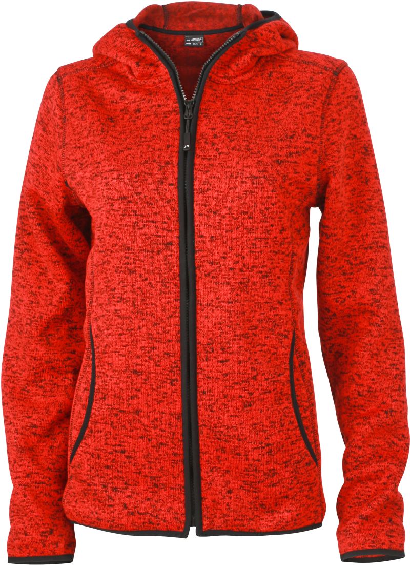 Damen Strickfleece Kapuzenjacke Daiber | JN 588
