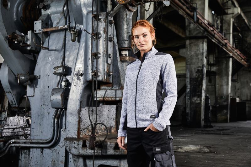 Damen Workwear Strickfleece Jacke - Strong Daiber | JN 861