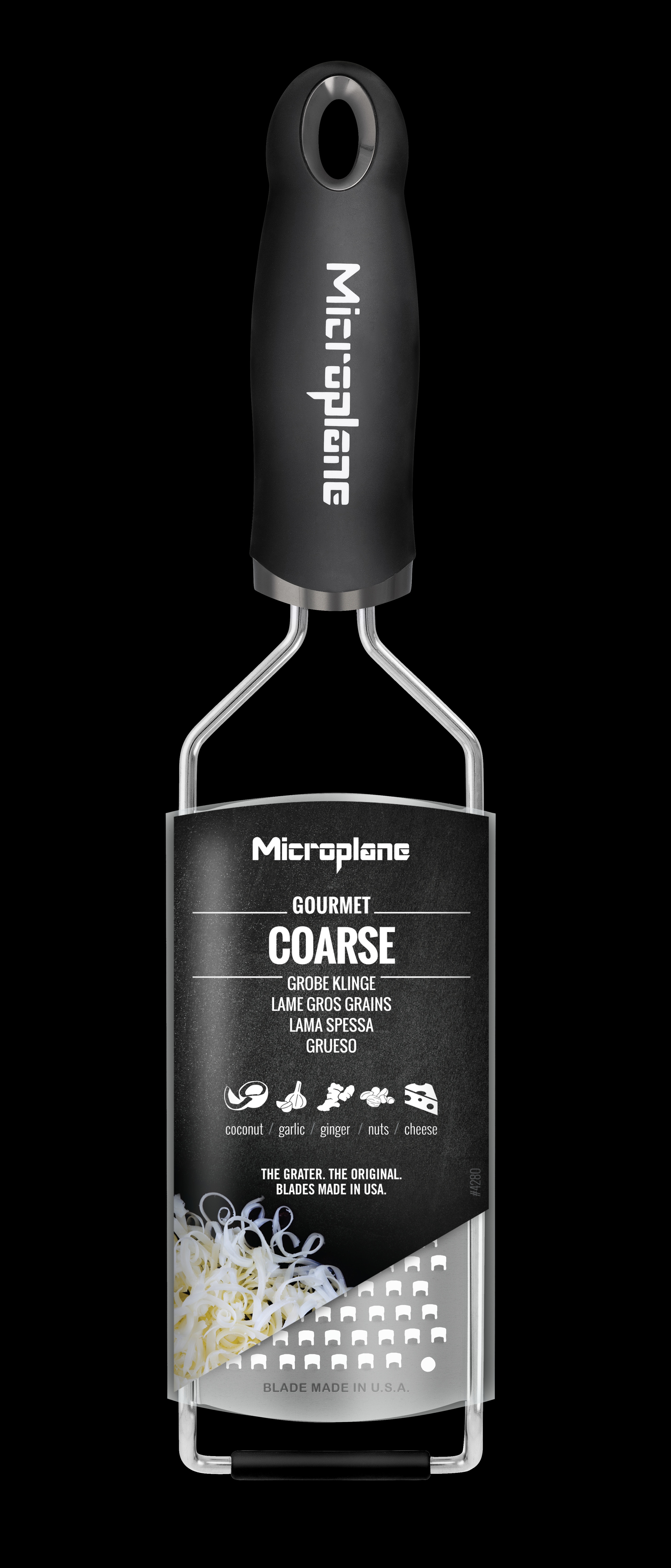 Reibe Gourmet dicke schwarze Klinge