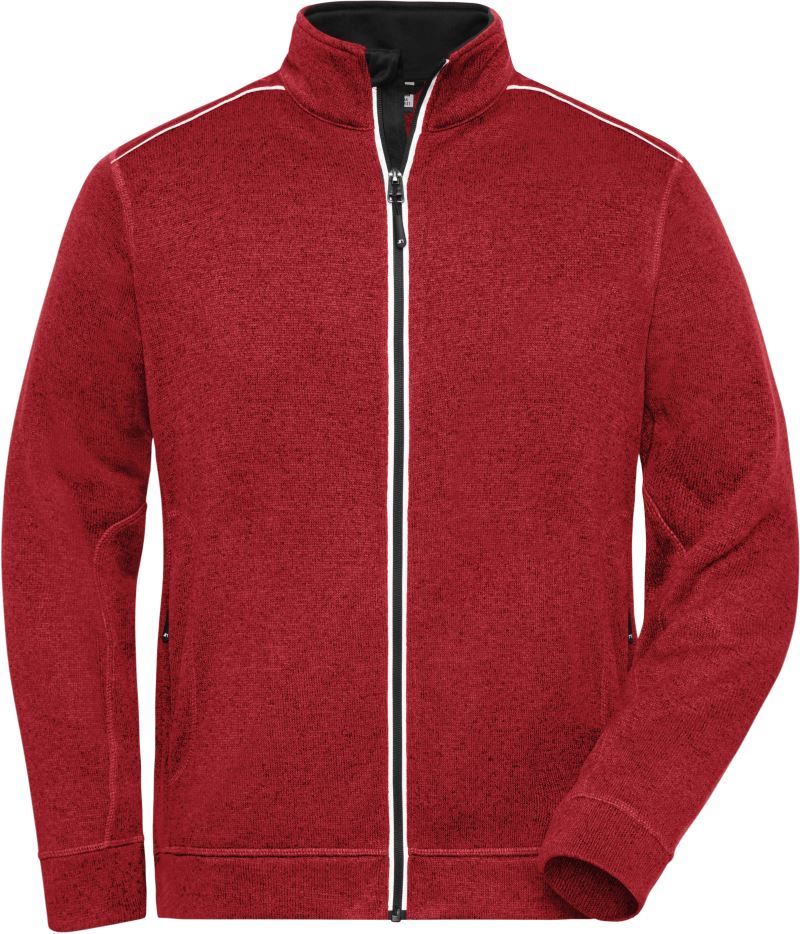 red melange/black