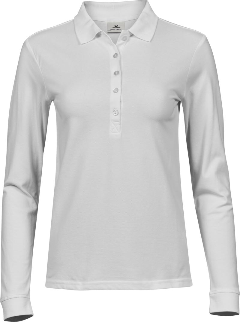 Damen Luxus Stretch Piqué Polo langarm Tee Jays | TJ 146