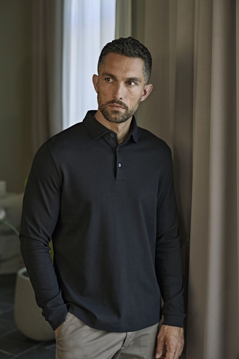 Pima Baumwoll Polo langarm Tee Jays | TJ 1442