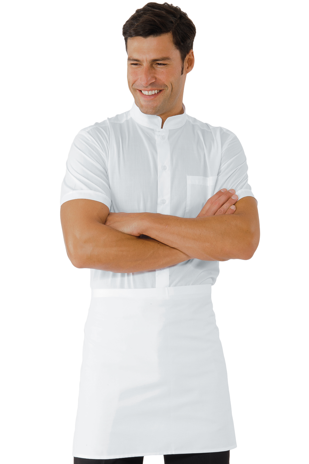 Schürze Vita Cm 70X46 S/Tasca Bianco