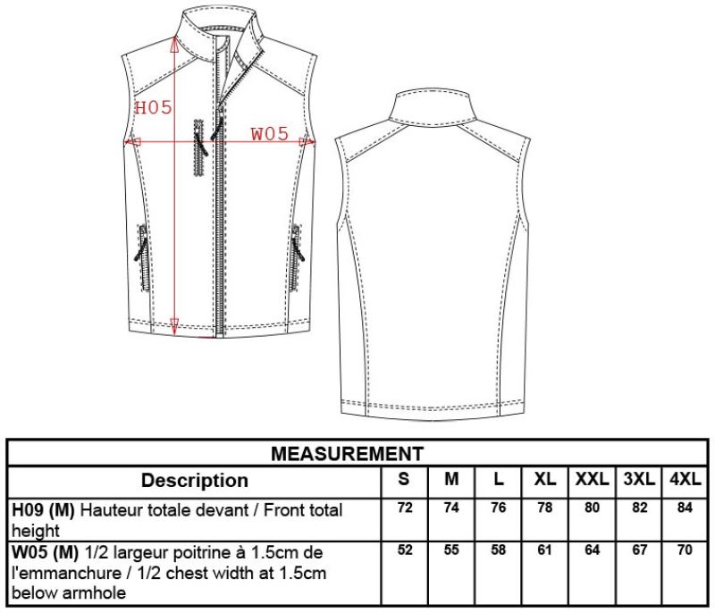 Herren 3-Lagen Softshell Gilet Kariban | K 403