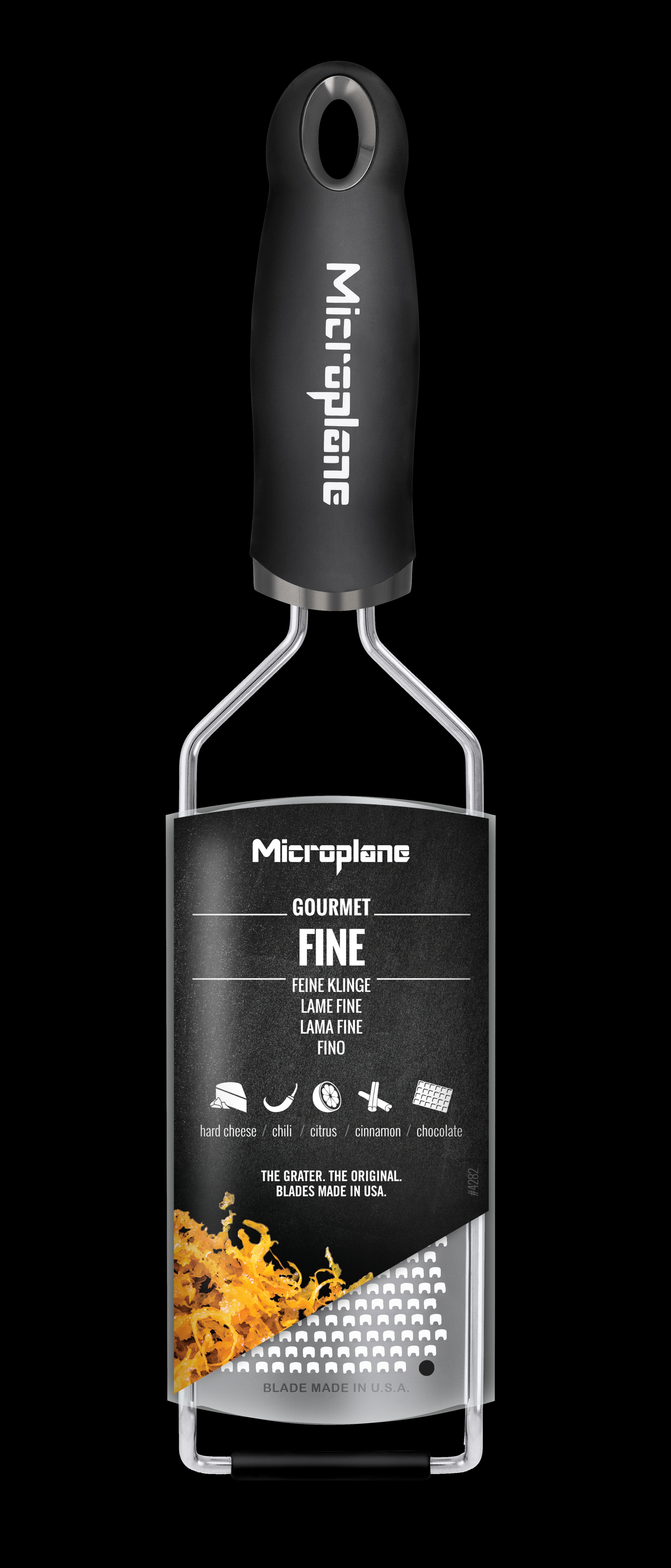 Reibe Gourmet feine schwarze Klinge