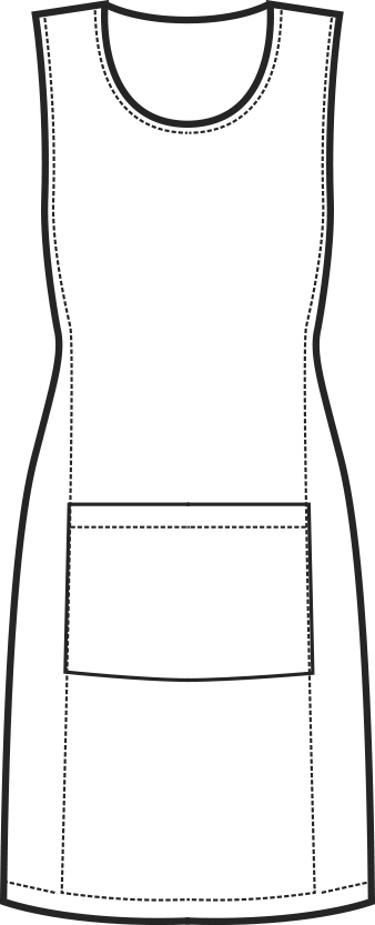 Schürze Papeete Long Jeans